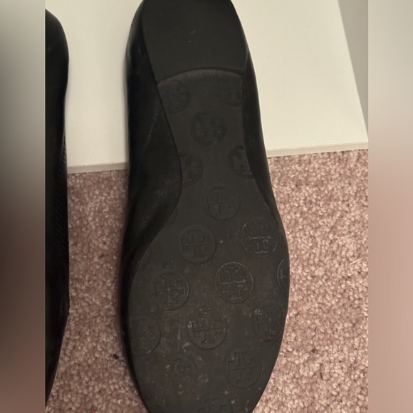 Tory Burch Black Leather Reva Ballet Flat - Picture 7 of 8
